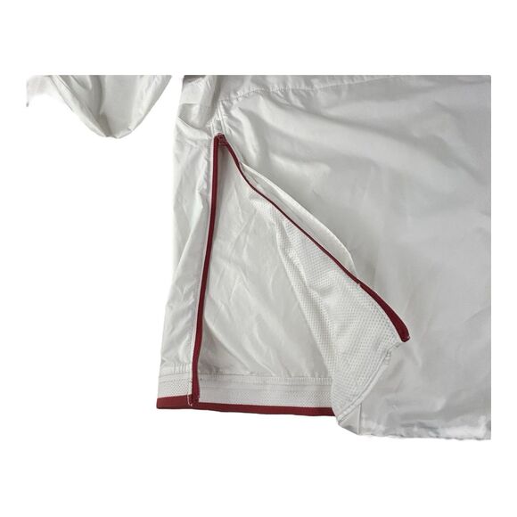 Arkansas Razorbacks Nike Jacket Mens S Windbreaker 1/4 Zip White On-Field - Picture 15 of 16